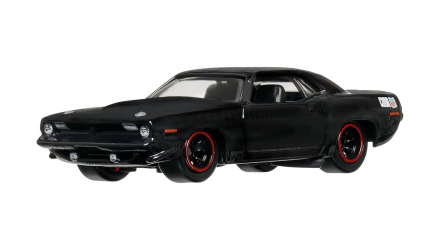 Машинка Premium Hot Wheels 1970 Plymouth AAR Cuda Fast & Furious 1:64 HYP68 Black - Retromagaz, image 2