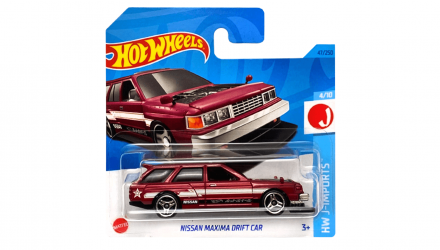 Машинка Базовая Hot Wheels Nissan Maxima Drift Car J-Imports 1:64 HKJ12 Red - Retromagaz, image 1