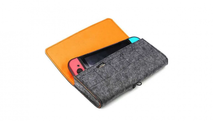 Чохол М'який RMC Switch OLED Model Lite Soft Bag with Logo Dark Grey Новий - Retromagaz, image 1