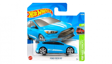 Машинка Базовая Hot Wheels Ford Focus RS Hatchbacks 1:64 HCV28 Blue - Retromagaz, image 1