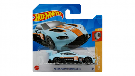 Машинка Базова Hot Wheels Aston Martin Vantage GTE Gulf Turbo 1:64 HKJ37 Light Blue - Retromagaz, image 1