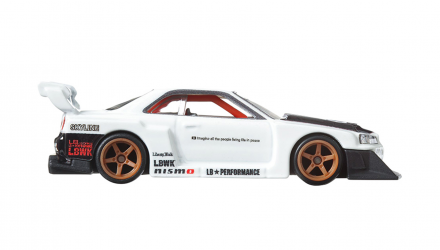 Машинка Premium Hot Wheels LB-ER34 Super Silhouette Nissan Skyline Boulevard 1:64 HKF21 White - Retromagaz, image 4