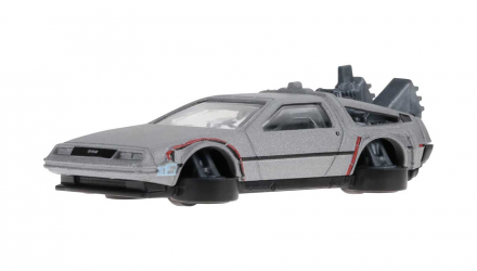 Машинка Базовая Hot Wheels DeLorean DMC-12 Back to the Future Time Machine - Hover Mode Screen Time 1:64 HTB33 Silver - Retromagaz, image 6