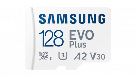 Карта Пам'яті Samsung Evo Plus UHS-I U3 V30 A2 + SD Adapter 128GB - Retromagaz, image 1