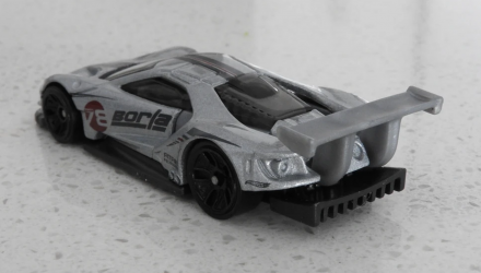 Машинка Базовая Hot Wheels 2016 Ford GT Race Borla Speed Graphics 1:64 GRY40 Metallic Silver - Retromagaz, image 3