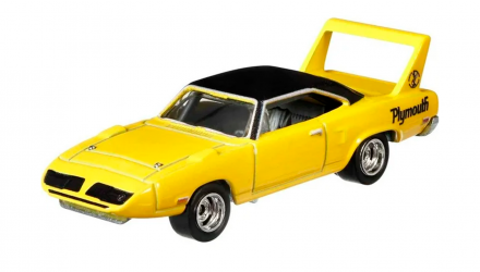 Машинка Premium Hot Wheels '70 Plymouth Superbird Boulevard 1:64 GRM06 Yellow - Retromagaz, image 2