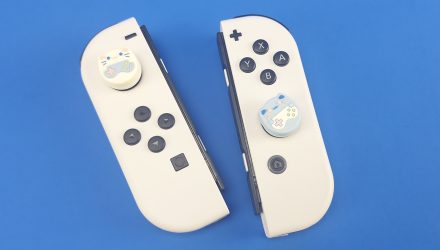 Накладки на Стики Geekshare 4шт Game Cat Nintendo Switch White Blue - Retromagaz, image 5