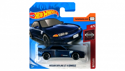 Машинка Базовая Hot Wheels Skyline GT-R (BNR32) Yokohama Nissan 1:64 FYB74 Metallic Blue - Retromagaz, image 1