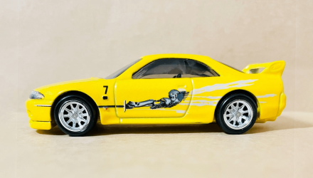 Машинка Premium Hot Wheels Nissan Skyline GT-R (BCNR33) Fast & Furious 1:64 GBW83 Yellow - Retromagaz, image 3