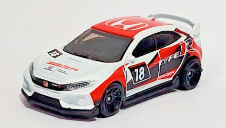 Машинка Базовая Hot Wheels 2018 Honda Civic Type R Honda 1:64 GHF50 White - Retromagaz, image 2