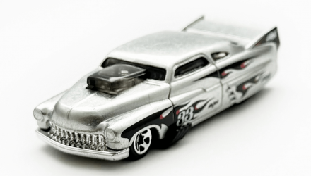 Машинка Базовая Hot Wheels '49 Drag Merc Zamac Rolling Metal 1:64 HTB54 Silver - Retromagaz, image 1