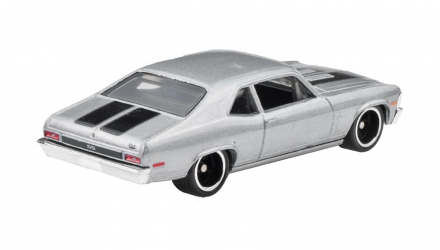 Машинка Premium Hot Wheels 1970 Chevrolet Nova SS Fast & Furious 1:64 HNW54 Silver - Retromagaz, image 3