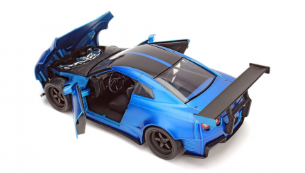 Машинка Jada 2012 Nissan Skyline GT-R (R35) Ben Sopra 6 Fast & Furious 1:24 Blue - Retromagaz, image 4