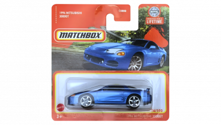 Машинка Большой Город Matchbox 1994 Mitsubishi 3000GT Highway 1:64 HVN83 Blue - Retromagaz, image 1