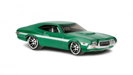 Тематична Машинка Hot Wheels '72 Ford Gran Torino Sport Fast & Furious 1:64 HNR94 Green - Retromagaz, image 3