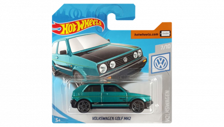 Машинка Базовая Hot Wheels Volkswagen Golf MK2 Volkswagen 1:64 FYD60 Turquoise - Retromagaz, image 1