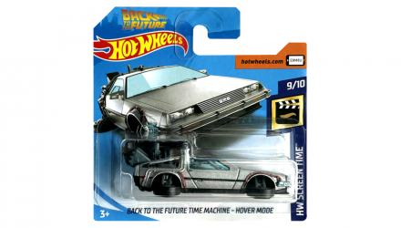 Машинка Базова Hot Wheels DeLorean DMC-12 Back to the Future Time Machine - Hover Mode Screen Time 1:64 FYC50 Silver - Retromagaz, image 1