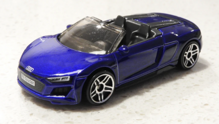 Машинка Базова Hot Wheels 2019 Audi R8 Spyder Exotics 1:64 GRY87 Blue - Retromagaz, image 2