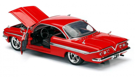 Машинка Jada 1961 Chevrolet Impala Sport Coupe Fast & Furious 1:24 Red - Retromagaz, image 6