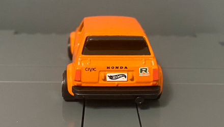 Машинка Базовая Hot Wheels '73 Honda Civic Custom J-Imports 1:64 HKK67 Orange - Retromagaz, image 6