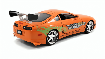 Машинка Jada 1995 Toyota Supra с Фигуркой Брайана 1:24 Orange - Retromagaz, image 3