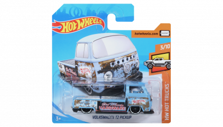 Машинка Базова Hot Wheels Volkswagen T2 Pickup Hot Trucks 1:64 FJW56 Blue - Retromagaz, image 1