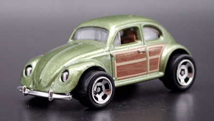 Машинка Базовая Hot Wheels Volkswagen Beetle Compact Kings 1:64 HCW88 Green - Retromagaz, image 2