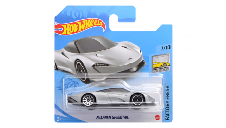 Машинка Базовая Hot Wheels McLaren Speedtail Factory Fresh 1:64 GTC55 Silver - Retromagaz, image 1