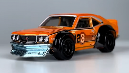 Машинка Premium Hot Wheels 2шт Mazda RX3 GT и Транспортер Sakura Sprinter Mad Mike Team Transport 1:64 FLF56/HKF44 Orange - Retromagaz, image 2