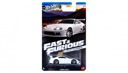 Тематична Машинка Hot Wheels Toyota Supra Brian O'Conner Fast & Furious 1:64 JBY33 White - Retromagaz, image 1