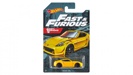 Тематична Машинка Hot Wheels Nissan 370Z Fast & Furious 1:64 GJV58 Yellow - Retromagaz, image 1