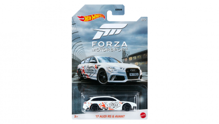 Тематическая Машинка Hot Wheels '17 Audi RS 6 Avant Forza Motorsport 1:64 GJV69 White - Retromagaz, image 1