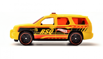 Машинка Базовая Hot Wheels '07 Chevy Tahoe First Response 1:64 HTB60 Yellow - Retromagaz, image 5