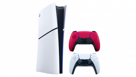 Набор Консоль Sony PlayStation 5 Slim Digital Edition 1TB White Новый  + Геймпад Беспроводной DualSense Cosmic Red - Retromagaz, image 1