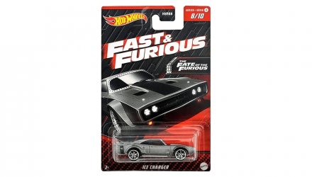 Тематична Машинка Hot Wheels Ice Dodge Charger Fast & Furious 1:64 HNR98 Grey - Retromagaz, image 1