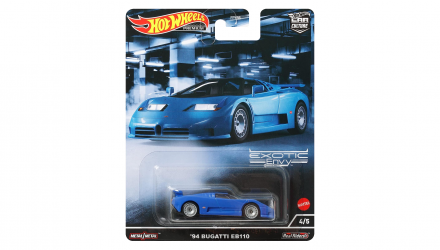 Машинка Premium Hot Wheels '94 Bugatti EB110 Exotic Envy 1:64 HCJ89 Blue - Retromagaz, image 1