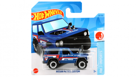 Машинка Базовая Hot Wheels Nissan Patrol Custom J-Imports 1:64 HKK61 Blue - Retromagaz, image 1