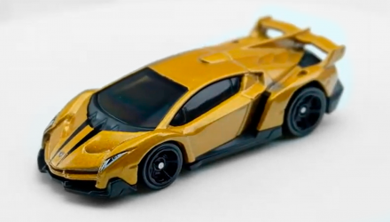 Машинка Базова Hot Wheels 5шт Lamborghini Veneno / Huracаn  / Murciеlago / Aventador J / Gallardo LP 570-4 Lamborghini 1:64 GHP62 Gold - Retromagaz, image 2