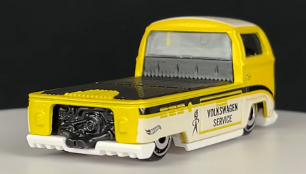 Тематическая Машинка Hot Wheels Volkswagen T2 Pickup Volkswagen 1:64 HDH40 Yellow - Retromagaz, image 3