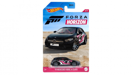 Тематическая Машинка Hot Wheels '19 Mercedes-Benz A-Class Forza Horizon 1:64 GRP35 Black - Retromagaz, image 1