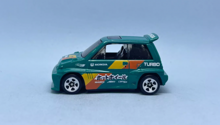 Машинка Базовая Hot Wheels '85 Honda City Turbo II Treasure Hunts J-Imports 1:64 JBC25 Green - Retromagaz, image 2