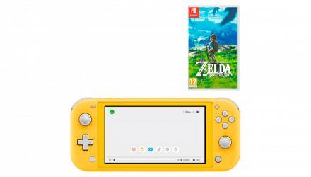 Набор Консоль Nintendo Switch Lite 32GB (045496452681) Yellow Б/У + Игра The Legend of Zelda Breath of The Wild Русская Озвучка Б/У - Retromagaz, image 1