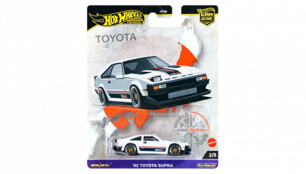 Машинка Premium Hot Wheels '82 Toyota Supra World Tour 1:64 HRV97 White - Retromagaz, image 5