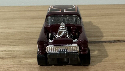 Машинка Базовая Hot Wheels '55 Chevy Bel Air Gasser Reverse Rake 1:64 HTD02 Red - Retromagaz, image 4