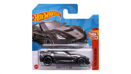 Машинка Базовая Hot Wheels Corvette C7 Z06 Then and Now 1:64 HKJ40 Grey - Retromagaz, image 1