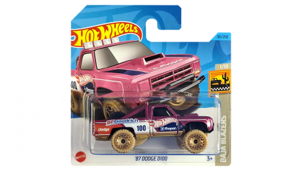 Машинка Базовая Hot Wheels '87 Dodge D100 Baja Blazers 1:64 HKG73 Pink - Retromagaz, image 1