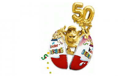 Шоколадне Яйце Kinder 4шт 50 Років 80g - Retromagaz, image 2