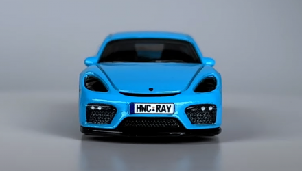 Машинка Premium Hot Wheels Porsche 718 Cayman GT4 Boulevard 1:64 HRT71 Blue - Retromagaz, image 5