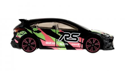 Тематическая Машинка Hot Wheels Ford Focus RS Neon Speeders 1:64 HLH72/HLH73 Black - Retromagaz, image 4