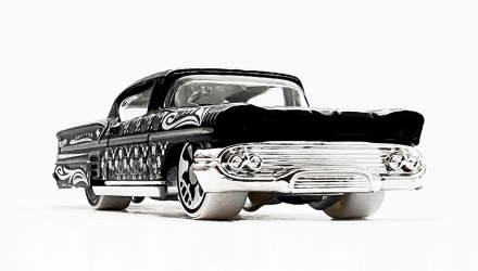 Машинка Базовая Hot Wheels '58 Impala Treasure Hunts Art Cars 1:64 HCX98 Black - Retromagaz, image 2